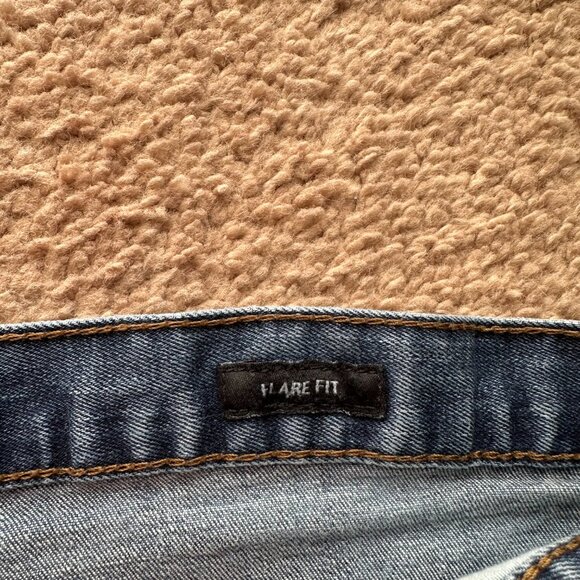 Calvin Klein Jeans Womens 16 33x31 Mid Rise Flare Fit Blue Medium Wash Denim - Picture 6 of 13